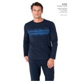 Pierre Cardin Erkek Pijama Takımı, Lacivert, M Beden, Uzun Kollu, Bisiklet Yaka