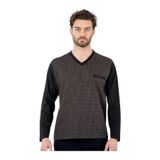Pierre Cardin Erkek Pijama Takımı, Siyah, XL Beden