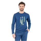 Pierre Cardin Erkek Pijama Takımı, Uzun Kollu, İndigo, M Beden