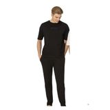 Pierre Cardin Erkek Pijama Takımı,%100 Pamuk, Kısa Kollu Üst, Düz Paça Alt, Siyah, L Beden