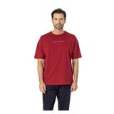 Pierre Cardin Erkek Pijama Takımı,%100 Pamuk, Oversize Üst, Düz Paça, Bordo, 2XL