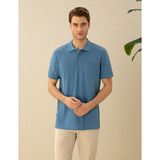 Pierre Cardin Erkek Saks Regular Fit Basic Tişört 50291576-VR032 - Koyu Mavi