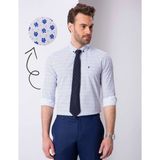 Pierre Cardin Erkek Saks Slim Fit Uzun Kollu Gömlek 50211215-VR045 - 2XL