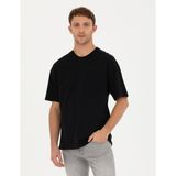 Pierre Cardin Erkek Siyah Comfort Fit Tişört 50289362-VR046