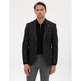 Pierre Cardin Erkek Siyah Ex. Slim Fit Yün Karışımlı Ceket 50311204-VR046 - 6 Drop - 48