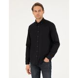 Pierre Cardin Erkek Siyah Gömlek Desenli 50292553-vr046