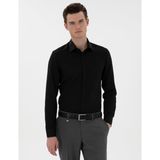 Pierre Cardin Erkek Siyah Gömlek Desenli 50303375-VR046