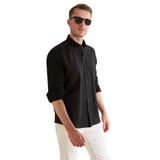 Pierre Cardin Erkek Siyah Gömlek Desenli 50325356-VR046