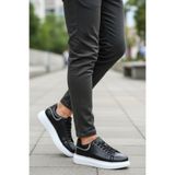 Pierre Cardin Erkek Siyah Günlük Ortopedik Rahat Bağcıklı Sneaker Ayakkabı