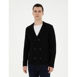 Pierre Cardin Erkek Siyah Hırka Triko 50278079-vr046