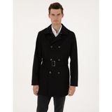 Pierre Cardin Erkek Siyah Kaban 50313866-VR046 - 52