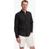 Pierre Cardin Erkek Siyah Keten Karışımlı Regular Fit Uzun Kollu Gömlek 50320941-VR046
