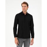Pierre Cardin Erkek Siyah Oxford Slim Fit Uzun Kollu Gömlek 50292539-VR046