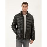 Pierre Cardin Erkek Siyah Parlak Şişme Mont 50295077-VR046 - 52