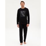 Pierre Cardin Erkek Siyah Pijama Takımı 50322653-001 - XL