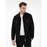 Pierre Cardin Erkek Siyah Regular Fit Ceket 50306400-VR046 - 6 Drop - 48
