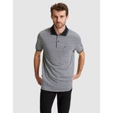 Pierre Cardin Erkek Siyah Regular Fit Düğmeli Polo Yaka Tişört 50307848-VR046 - XL