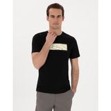 Pierre Cardin Erkek Siyah Regular Fit Isıya Duyarlı Renk Değiştiren Bisiklet Yaka Tişört 50302577-VR046 - XL