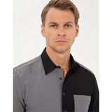 Pierre Cardin Erkek Siyah Regular Fit Kısa Kollu Gömlek - Renkli