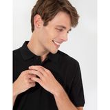 Pierre Cardin Erkek Siyah Regular Fit Polo Yaka Tişört 50249800-VR046 - M
