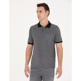 Pierre Cardin Erkek Siyah Regular Fit Polo Yaka Tişört 50273568-VR046