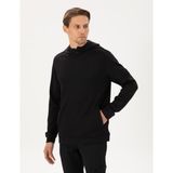 Pierre Cardin Erkek Siyah Regular Fit Scuba Kumaş Kapüşonlu Sweatshirt 50292498-VR046 - 2XL