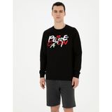 Pierre Cardin Erkek Siyah Regular Fit Sweatshirt 50285538-VR046
