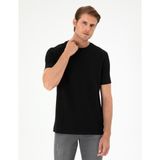 Pierre Cardin Erkek Siyah Regular Fit Tişört 50292343-Vr046 - 2XL