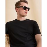Pierre Cardin Erkek Siyah Regular Fit Tişört 50327857-VR046