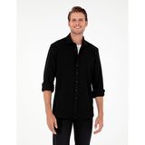 Pierre Cardin Erkek Siyah Regular Fit Uzun Kollu Gömlek 50293946-VR046