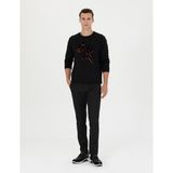 Pierre Cardin Erkek Siyah Slim Fit Beli Lastikli Kanvas Pantolon 50278461-VR046 - 38