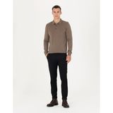 Pierre Cardin Erkek Siyah Slim Fit Çizgili Kanvas Pantolon 50278471-VR046 - 34 - 30