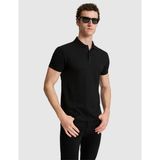 Pierre Cardin Erkek Siyah Slim Fit Düğmeli Polo Yaka Tişört 50321192-VR046 - XL