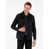 Pierre Cardin Erkek Siyah Slim Fit Jean Ceket 50292102-VR046 - XS - Dropsuz