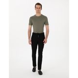 Pierre Cardin Erkek Siyah Slim Fit Jogger Kanvas Pantolon 50305261-VR046