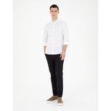 Pierre Cardin Erkek Siyah Slim Fit Kanvas Pantolon 50288511-VR046 - 33 - 32