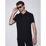 Pierre Cardin Erkek Siyah Slim Fit Örme Dokulu Düğmeli Polo Yaka Tişört 50309959-VR046