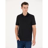 Pierre Cardin Erkek Siyah Slim Fit Polo Yaka Tişört 50275773-VR046