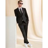 Pierre Cardin Erkek Siyah Slim Fit Takım Elbise 50324264-VR046 - 6 Drop - 52