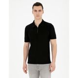 Pierre Cardin Erkek Siyah Slim Fit Tişört 50288915-VR046