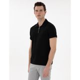 Pierre Cardin Erkek Siyah Slim Fit Tişört 50302586-VR046