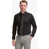 Pierre Cardin Erkek Siyah Slim Fit Uzun Kollu Esnek Basic Gömlek 50325162-VR046