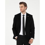 Pierre Cardin Erkek Siyah Yün Karışımlı Ex. Slim Fit Ceket 50291930-VR046 - 48 - 6 Drop