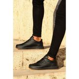 Pierre Cardin Erkek Sneaker Spor Ayakkabı Microfiber Malzeme Düz Taban ile Şık Tasarım - Siyah
