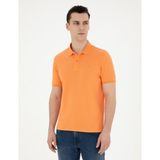 Pierre Cardin Erkek Somon Slim Fit Basic Tişört 50280754-VR204 - Coral