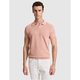 Pierre Cardin Erkek Somon Slim Fit Keten Karışımlı Apaş Yaka Triko Tişört 50320799-VR047 - XL