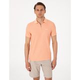 Pierre Cardin Erkek Somon Slim Fit Örme Dokulu Polo Yaka Tişört 50310202-VR047 - XL