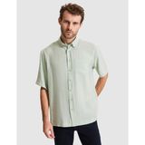 Pierre Cardin Erkek Su Yeşili Oversize Kısa Kollu Gömlek 50320898-VR048 - 2XL