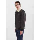 Pierre Cardin Erkek Suni Deri Mont - Siyah - 50