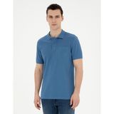 Pierre Cardin Erkek T-Shirt - Koyu Mavi - L